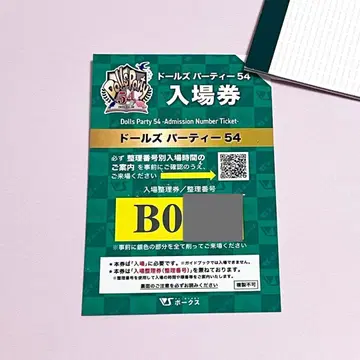 [ 보크스 ] 돌파 54 입장권 겸 가이드북 B 그룹