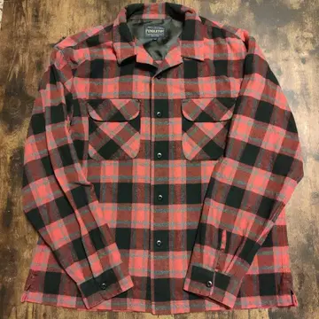 Pendleton 빨검 체크 플란넬 셔츠 M