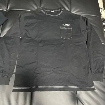 XLARGE 블랙 긴팔 T셔츠 L 사이즈 스티치