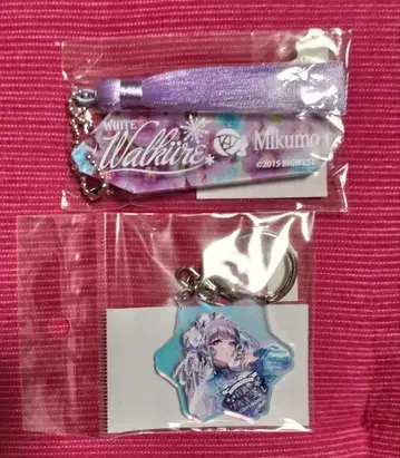 오샤레 마크로스 백은의 발키리 미쿠모 태슬 아크릴 키링