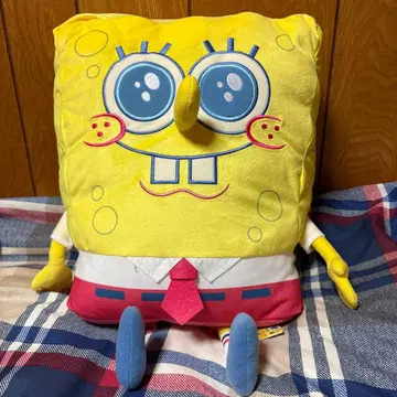 스펀지밥 쿠션형 봉제 인형 약 30cm