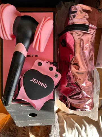 BLACKPINK JENNIE 응원봉 커버 부채 케이스 4종 세트