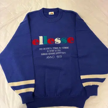 ellesse 파랑 니트 스웨터 긴팔