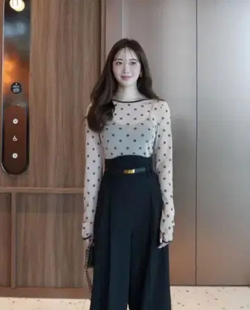 HYEON 플로키 프린트 상의