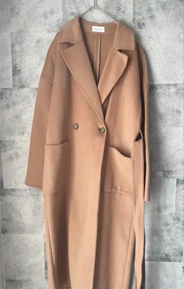 플라스테 PLST 울 리버 체스터 롱 코트