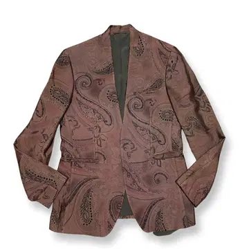 ETOR 테일러드 자켓 페이즐리 무늬 실크 혼방 이탈리아제 히요쿠