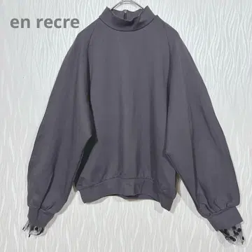 (앙그레) 도트 튤 소매 트레이닝복 이소재 절개 성숙/러블리