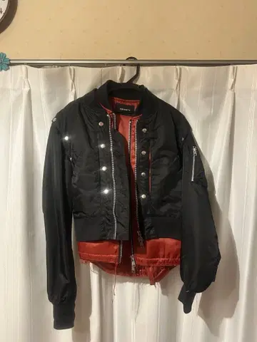 GRANCY 볼륨 레이어드 디자인 MA-1 M 사이즈