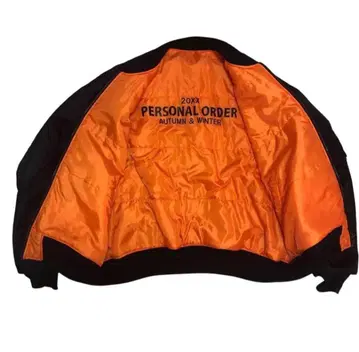 MA-1 플라이트 자켓 리버서블 오렌지 BAYCREST 블랙