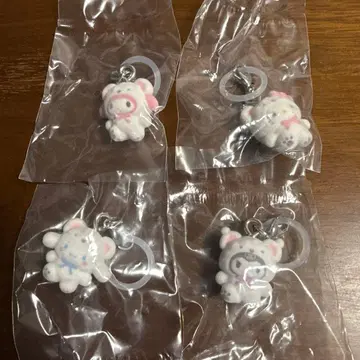 산리오 캐릭터 후와후와 스노우 4점 세트