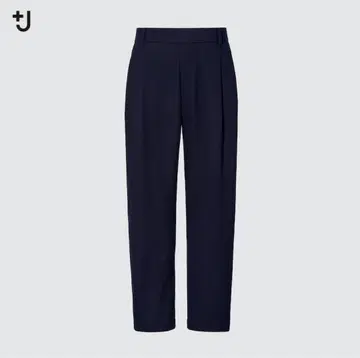 UNIQLO 더블 블렌드 턱 팬츠 네이비 73cm