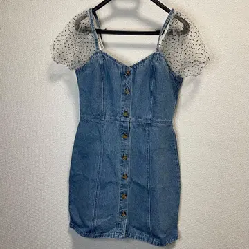 [ 새상품 ] MISSGUIDED 데님 탱크탑 M