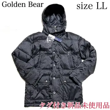 택 포함 미사용 골든 베어 다운 자켓 다운 코트 LL 블랙