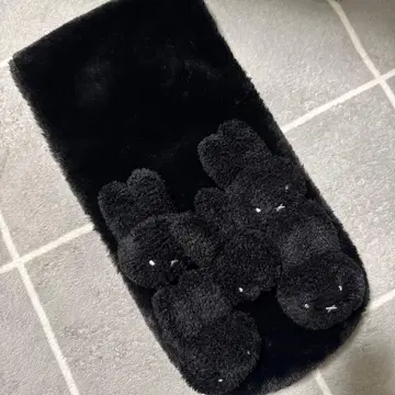 미피 머플러 메리제니 블랙 블랙