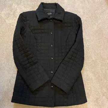 M-premier 블랙 퀼팅 자켓 36