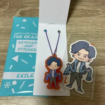 EXILE 타치바나 켄치 러버 키링&스티커 세트