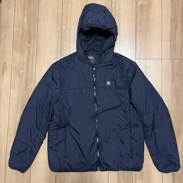 ZARA 후드 부착 충전솜 점퍼