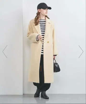 유나이티드 애로우즈 샤기 빅 테일러드 코트