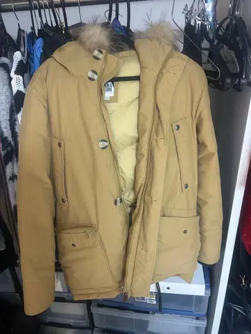 SIERRA DESIGNS 베이지 다운 자켓