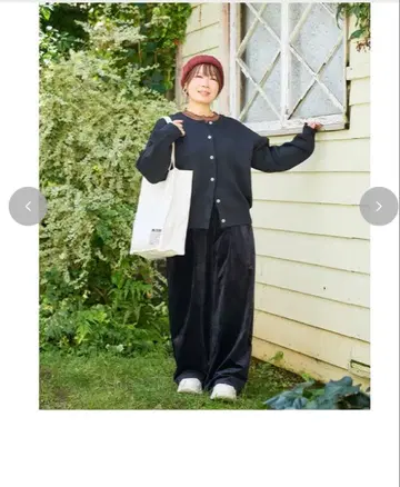 오카다 유리 해피 백 6종 세트 블랙 팬츠 셋업