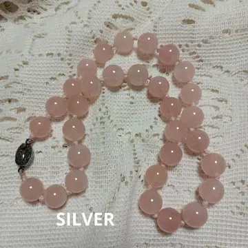 중국 SILVER 로즈쿼츠 목걸이