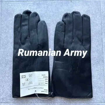 데드스탁 루마니아군 가죽 장갑 블랙 천연 가죽 레어