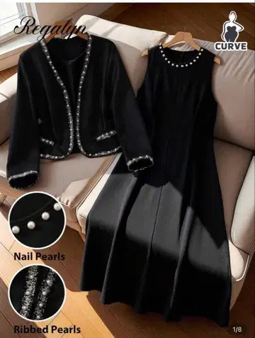 블랙 원피스 수트