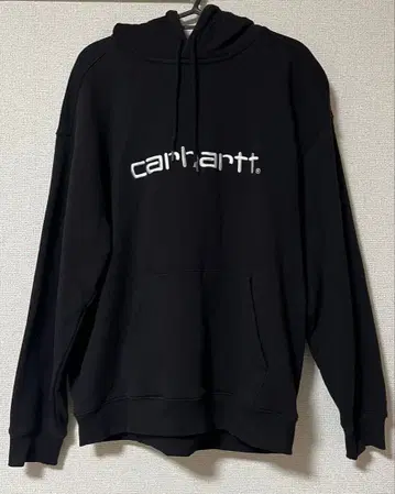 carhartt 블랙 후드 부착 후드티
