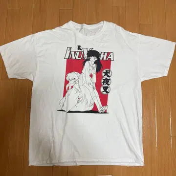 이누야샤 T셔츠 화이트 프리 사이즈