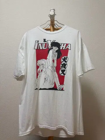이누야샤 T셔츠 화이트 프리 사이즈