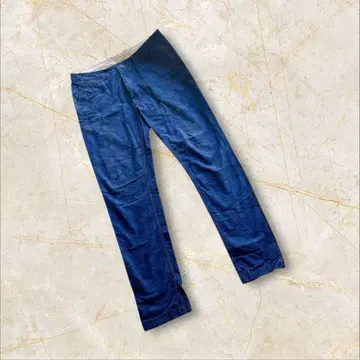 글로벌 워크 하의 면 팬츠 M 사이즈 네이비 패턴 남성용 면 100%