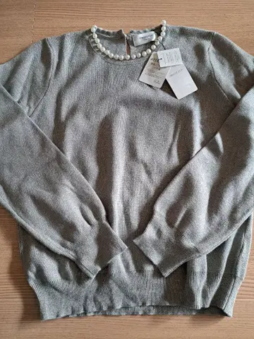 OPAQUE.CLIP 그레이 니트 스웨터 38/M