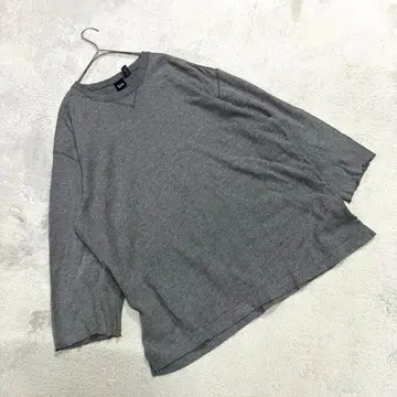 [갭] (L) 긴팔 맨투맨 여성용 크루넥 그레이 얇은 소재