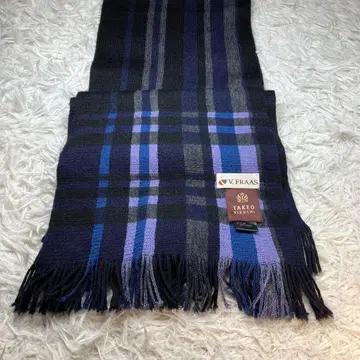 TAKEO KIKUCHI 머플러 스트라이프/체크 모 100% 니트