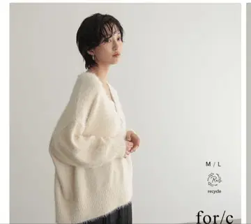 for/c V넥 가디건 아이보리 M