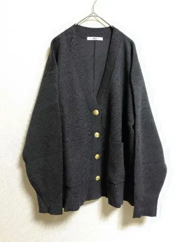 저널 스탠다드 리룸 코튼 캐시미어 믹스 더블 니트 V넥