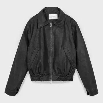무신사 플레이스 스튜디오 가죽 자켓 블랙