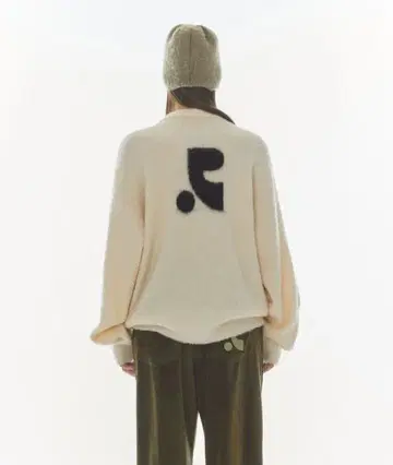 REST&RECREATION HAIRY JACQUARD KNIT TOP