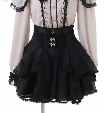 리즈리사 LIZLISA 시어 체크 플레어 치마바지