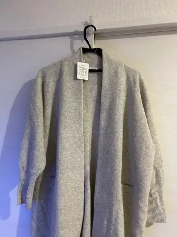 그레이 오픈 프론트 가디건