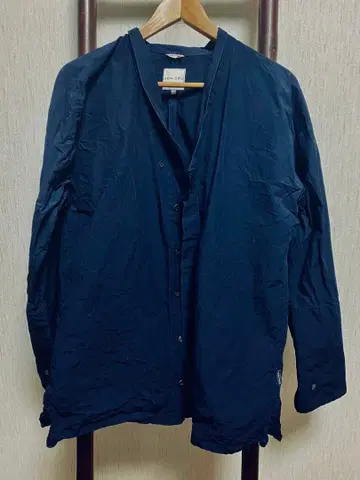 sousou 네이비 버튼업 셔츠