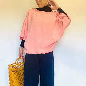 기모노 리메이크 돌먼 슬리브 상의