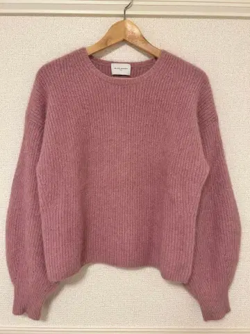 새상품급 UNITED ARROWS 핑크 리브 스웨터