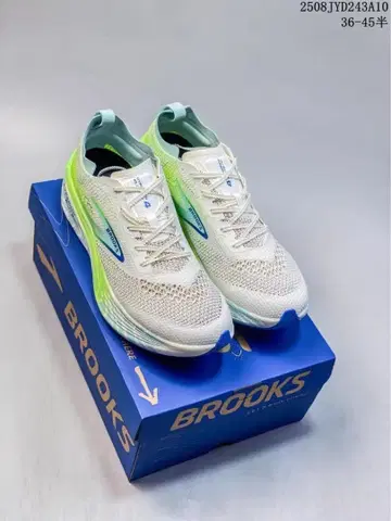 BROOKS 러닝화 화이트/그린/블루 26cm