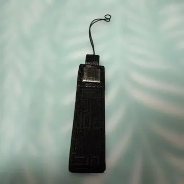 던힐 블랙 가죽풍 키링