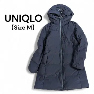 UNIQLO 후드 부착 다운 자켓 M 네이비