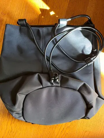 STYLEMIXER 블랙 나일론 숄더백