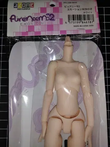 [M 화이트 1체] 아존 퓨어니모2 모션 여아 바디 인형