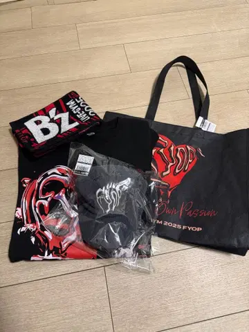 B'z FYOP 투어 굿즈 타월 T셔츠 캡 쇼핑백