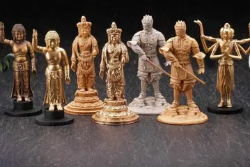 불상 입체 도록 2 가챠 캡슐 풍신 뇌신 카이요도 피규어 일본의 보물